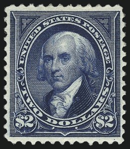 Sale 1011, Lot 620, 1894 Unwatermarked Bureau Issue (Scott 249-263), $2.00 Bright Blue (262) Sale 1011, Lot 620, 1894 Unwatermarked Bureau Issue (Scott 249-263)