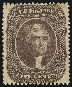 Sale Number 1014, Lot Number 1102, 1c-5c 1857-60 Issue (Scott 18-30A) Sale Number 1014, Lot Number 1102, 1c-5c 1857-60 Issue (Scott 18-30A)