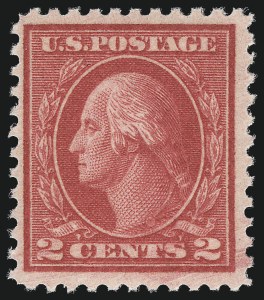 Sale 1014, Lot 1993, 1917-19 Washington-Franklin Issues (Scott 498f-524), 2c Deep Rose, Ty. Ia (500) Sale 1014, Lot 1993, 1917-19 Washington-Franklin Issues (Scott 498f-524)