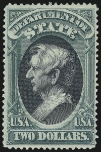 Sale 1014, Lot 2359, Officials, incl. full sheets (Scott O11-O116 var), $2.00 State (O68) Sale 1014, Lot 2359, Officials, incl. full sheets (Scott O11-O116 var)