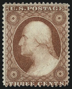 Sale 1017, Lot 488, 3c 1857-60 (Scott 25-26A), 3c Rose, Ty. I (25) Sale 1017, Lot 488, 3c 1857-60 (Scott 25-26A)