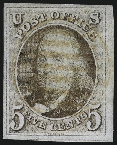 Sale Number 1019, Lot Number 303, 5c-10c 1847 Issue (Scott 1-2) Sale Number 1019, Lot Number 303, 5c-10c 1847 Issue (Scott 1-2)
