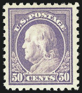 Sale 1026, Lot 1414, 1912-22 Issues (Scott 421-493), 50c Violet (440) Sale 1026, Lot 1414, 1912-22 Issues (Scott 421-493)
