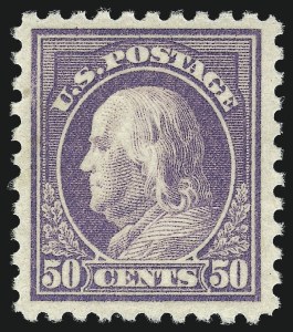 Sale 1026, Lot 1435, 1912-22 Issues (Scott 421-493), 50c Light Violet (477) Sale 1026, Lot 1435, 1912-22 Issues (Scott 421-493)