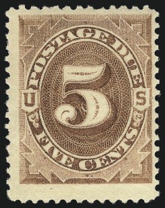 Sale 1037, Lot 2251, Postage Due Featuring Blocks and Plate Blocks (Scott J1-J28), 5c Brown (J4) Sale 1037, Lot 2251, Postage Due Featuring Blocks and Plate Blocks (Scott J1-J28)