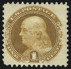 Sale 1040, Lot 1359, 1869 Pictorial Issue and 1875 Re-Issue (Scott 112-133a), 1c Buff (112) Sale 1040, Lot 1359, 1869 Pictorial Issue and 1875 Re-Issue (Scott 112-133a)