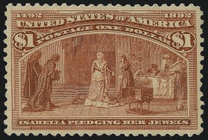 Sale Number 1040, Lot Number 1495, 1893 Columbian Issue, $1.00-$5.00, Singles (Scott 241-245) Sale Number 1040, Lot Number 1495, 1893 Columbian Issue, $1.00-$5.00, Singles (Scott 241-245)