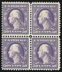 Sale 1040, Lot 1709, 1908-10 Issues (Scott 331-356), 50c Violet (341) Sale 1040, Lot 1709, 1908-10 Issues (Scott 331-356)