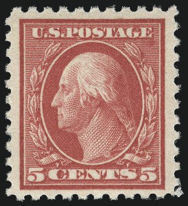 Sale 1040, Lot 1846, 1916-17 Issues (Scott 462-491), 5c Carmine, Error (467) Sale 1040, Lot 1846, 1916-17 Issues (Scott 462-491)