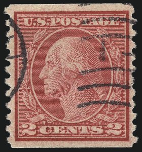 Sale 1040, Lot 1880, 1916-17 Issues (Scott 462-491), 2c Carmine, Ty. II, Coil (491) Sale 1040, Lot 1880, 1916-17 Issues (Scott 462-491)