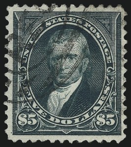 Sale 1050, Lot 415, 1894-98 Bureau Issues (Scott 258-282C), $5.00 Dark Green (278) Sale 1050, Lot 415, 1894-98 Bureau Issues (Scott 258-282C)