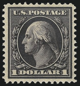 Sale 1050, Lot 490, 1908-12 Issues (Scott 331-395), $1.00 Violet Brown (342) Sale 1050, Lot 490, 1908-12 Issues (Scott 331-395)