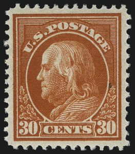 Sale 1062, Lot 605, 1913-15 Panama-Pacific, 1912-14 Washington-Franklin Issue (Scott 397-423), 30c Orange Red (420) Sale 1062, Lot 605, 1913-15 Panama-Pacific, 1912-14 Washington-Franklin Issue (Scott 397-423)
