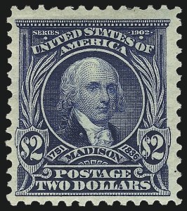Sale 1067, Lot 1374, 1902-08 Issues (Scott 300-319), $2.00 Dark Blue (312) Sale 1067, Lot 1374, 1902-08 Issues (Scott 300-319)
