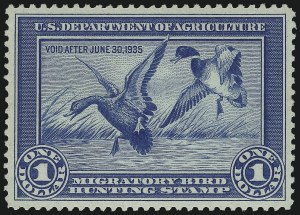 Sale Number 1076, Lot Number 2015, United States Hunting Permit Singles Sale Number 1076, Lot Number 2015, United States Hunting Permit Singles