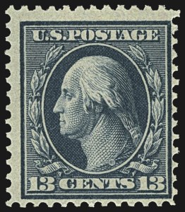Sale 1107, Lot 435, 1908-10 Washington-Franklin Issues, 1909 Commemoratives (Scott 331-371), 13c Bluish Green, Bluish (365) Sale 1107, Lot 435, 1908-10 Washington-Franklin Issues, 1909 Commemoratives (Scott 331-371)