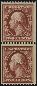 Sale 1107, Lot 444, 1910-13 Washington-Franklins, Panama Pacific Issues (Scott 374-404), 2c Carmine, Coil (386) Sale 1107, Lot 444, 1910-13 Washington-Franklins, Panama Pacific Issues (Scott 374-404)