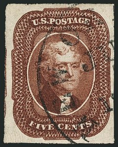 Sale Number 1115, Lot Number 2100, 5c 1851-56 Issue (Scott 12) Sale Number 1115, Lot Number 2100, 5c 1851-56 Issue (Scott 12)