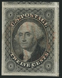 Sale Number 1115, Lot Number 2151, 12c 1851-56 Issue (Scott 17) Sale Number 1115, Lot Number 2151, 12c 1851-56 Issue (Scott 17)