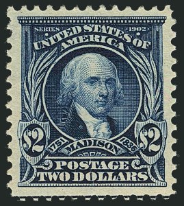 Sale 1116, Lot 3293, 1902-08 thru Louisiana Purchase Issues (Scott 300-327), $2.00 Dark Blue (312) Sale 1116, Lot 3293, 1902-08 thru Louisiana Purchase Issues (Scott 300-327)