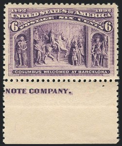 Sale Number 1120, Lot Number 1387, 1893 Columbian Issue (Scott 230-245) Sale Number 1120, Lot Number 1387, 1893 Columbian Issue (Scott 230-245)