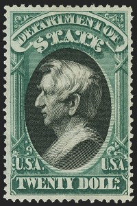 Sale 1140, Lot 1181, Officials, State thru War, $20.00 State (O71) Sale 1140, Lot 1181, Officials, State thru War