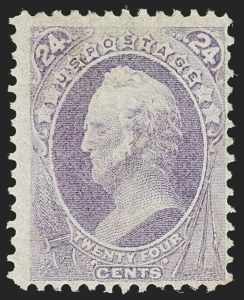Sale 1140, Lot 533, 1870-71 National Bank Note Co. Issues (Scott 134-155), 24c Purple (153) Sale 1140, Lot 533, 1870-71 National Bank Note Co. Issues (Scott 134-155)