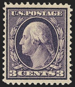 Sale 1156, Lot 3529, 1909 Bluish Paper Issue (Scott 357-366), 3c Deep Violet, Bluish (359) Sale 1156, Lot 3529, 1909 Bluish Paper Issue (Scott 357-366)