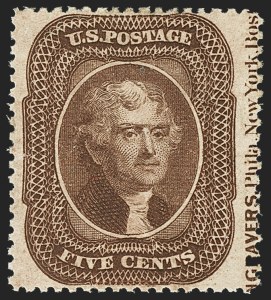 Sale Number 1159, Lot Number 68, 1857-60 Issue (Scott 18-39) Sale Number 1159, Lot Number 68, 1857-60 Issue (Scott 18-39)