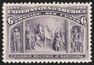 Sale Number 1163, Lot Number 172, 1893 Columbian Issue (Scott 230-245) Sale Number 1163, Lot Number 172, 1893 Columbian Issue (Scott 230-245)