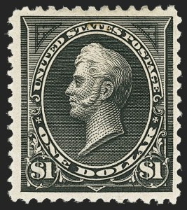 Sale 1166, Lot 863, 1894-98 Bureau Issues (Scott 246-284), $1.00 Black, Ty. II (261A) Sale 1166, Lot 863, 1894-98 Bureau Issues (Scott 246-284)