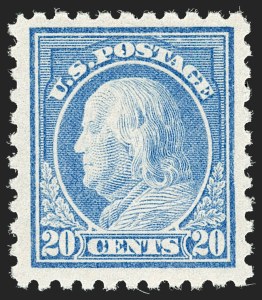 Sale 1187, Lot 608, 1916-17 Issues (Scott 462-480), 20c Light Ultramarine (476) Sale 1187, Lot 608, 1916-17 Issues (Scott 462-480)