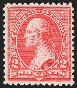 Sale 1197, Lot 1860, 1894-1903 Bureau Issues (Scott 246-284), 2c Carmine, Ty. II (251) Sale 1197, Lot 1860, 1894-1903 Bureau Issues (Scott 246-284)