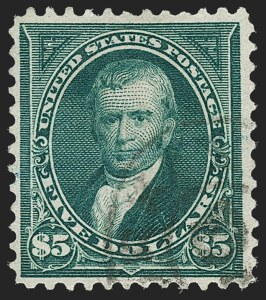 Sale 1197, Lot 1870, 1894-1903 Bureau Issues (Scott 246-284), $5.00 Dark Green (263) Sale 1197, Lot 1870, 1894-1903 Bureau Issues (Scott 246-284)