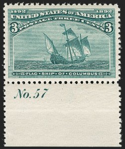 Sale Number 1199, Lot Number 1304, 1893 Columbian Issue (Scott 230-245) Sale Number 1199, Lot Number 1304, 1893 Columbian Issue (Scott 230-245)