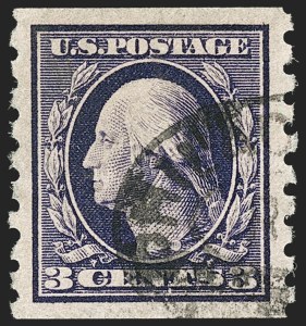 Sale Number 1202, Lot Number 2430, 1910-13 Perf 8.5 Horizontal Coils, Single-Line Watermark (Scott 392-396) Sale Number 1202, Lot Number 2430, 1910-13 Perf 8.5 Horizontal Coils, Single-Line Watermark (Scott 392-396)