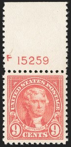 Sale Number 1206, Lot Number 584, 1922-29 Issues (Scott 551-621) Sale Number 1206, Lot Number 584, 1922-29 Issues (Scott 551-621)