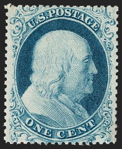 Sale Number 1209, Lot Number 1101, 1857-60 Issue (Scott 18-39) Sale Number 1209, Lot Number 1101, 1857-60 Issue (Scott 18-39)