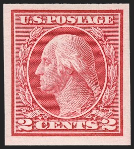 Sale 1217, Lot 1131, 1912-18 Issues (Scott 405-491), 2c Carmine, Ty. I, Imperforate Coil (459) Sale 1217, Lot 1131, 1912-18 Issues (Scott 405-491)