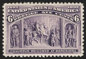 Sale Number 1219, Lot Number 427, 1893 Columbian Issue (Scott 230-245) Sale Number 1219, Lot Number 427, 1893 Columbian Issue (Scott 230-245)