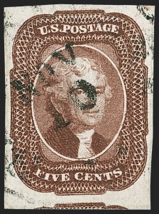 Sale Number 1221, Lot Number 1104, 1851-56 Issue (Scott 5-17) Sale Number 1221, Lot Number 1104, 1851-56 Issue (Scott 5-17)