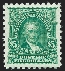 Sale 1221, Lot 1507, 1912-20 Washington-Franklin Issues (Scott 405-544), $5.00 Light Green (480) Sale 1221, Lot 1507, 1912-20 Washington-Franklin Issues (Scott 405-544)