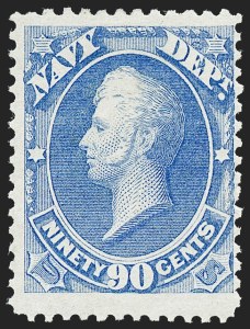 Sale 1221, Lot 1660, Officials, 90c Navy (O45) Sale 1221, Lot 1660, Officials