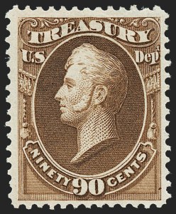 Sale 1221, Lot 1669, Officials, 90c Treasury (O82) Sale 1221, Lot 1669, Officials