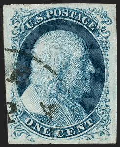 Sale Number 1227, Lot Number 2159, 1c 1851-56 Issue (Scott 5A-9) Sale Number 1227, Lot Number 2159, 1c 1851-56 Issue (Scott 5A-9)
