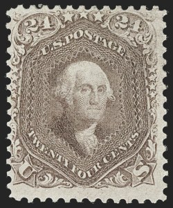 Sale 1227, Lot 2320, 1861-66 Issue (Scott 56-78), 24c Red Lilac (70) Sale 1227, Lot 2320, 1861-66 Issue (Scott 56-78)