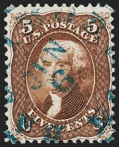 Sale 1227, Lot 2335, 1861-66 Issue (Scott 56-78), 5c Red Brown (75) Sale 1227, Lot 2335, 1861-66 Issue (Scott 56-78)