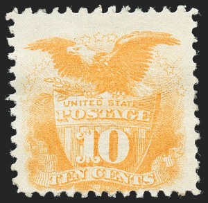 Sale 1227, Lot 2616, 1c-12c 1869 Pictorial Issue (Scott 112-117), 10c Yellow (116) Sale 1227, Lot 2616, 1c-12c 1869 Pictorial Issue (Scott 112-117)