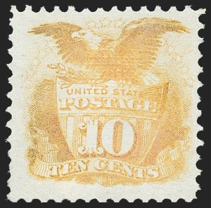 Sale 1227, Lot 2617, 1c-12c 1869 Pictorial Issue (Scott 112-117), 10c Yellow (116) Sale 1227, Lot 2617, 1c-12c 1869 Pictorial Issue (Scott 112-117)