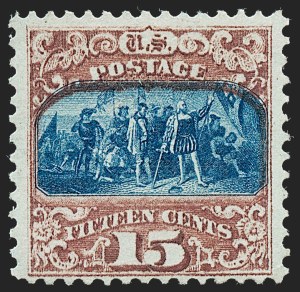 Sale 1227, Lot 2634, 15c-90c 1869 Pictorial Issue (Scott 118-122), 15c Brown & Blue, Ty. II (119) Sale 1227, Lot 2634, 15c-90c 1869 Pictorial Issue (Scott 118-122)